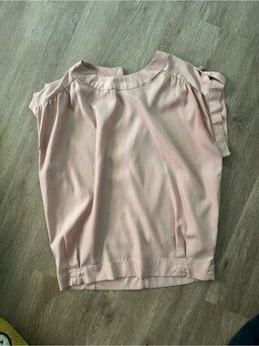 Costa Blanca Pale Pink Cap Sleeve Blouse